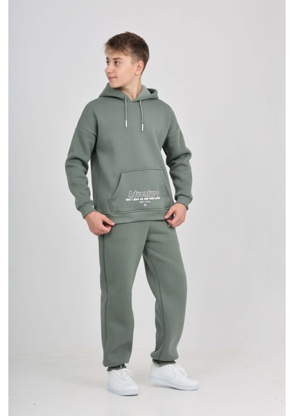 Erkek Çocuk Kanguru Cep Baskılı Eşofman Takım fiyatları