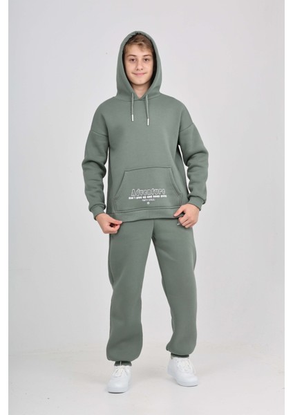 Erkek Çocuk Kanguru Cep Baskılı Eşofman Takım fırsatları