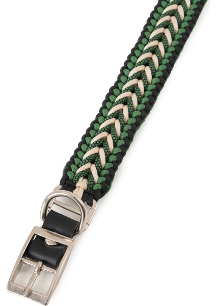 El Örgüsü Paracord & Deri Köpek Tasması – Dayanıklı Ayarlanabilir, Metal Tokalı, Orta ve Büyük Irk fırsatları