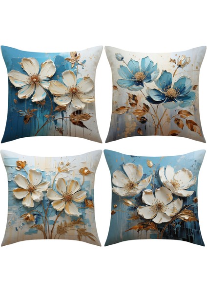 Krem Rengi Baskılı Kırlent Kılıfı, Sade ve Şık Dekoratif Kanepe Minderi, Keten Nefes Alan ve Rahat Sırt Dayanağı. (Yurt Dışından)