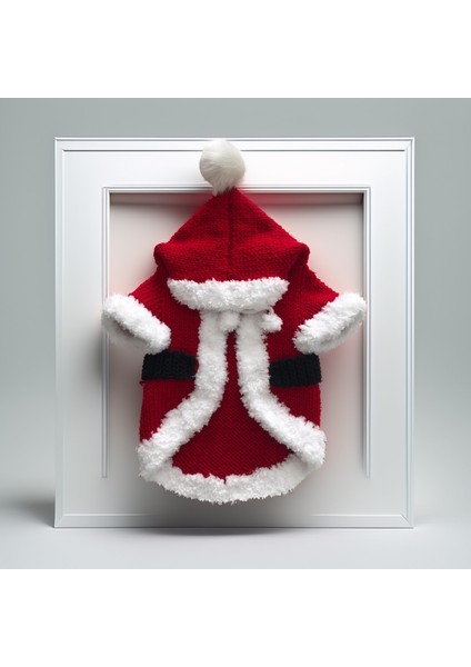 Kedi ve Köpek için Kapüşonlu Noel Baba Kostümü modelleri