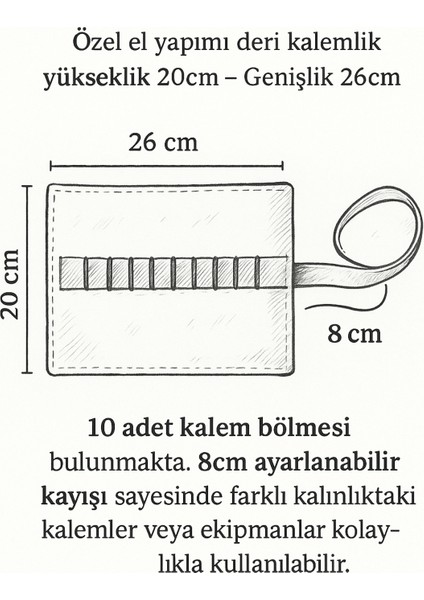 Kahverengi Hakiki Deri Rulo Kalemlik – Ayarlanabilir Kalem Bölümleri El Yapımı Kalem Çantası Organizer fırsatları