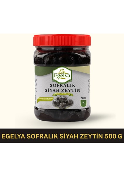 Doğal Sofralık Siyah Zeytin 500 G (Yağlı – Katkısız – Gemlik Tipi)