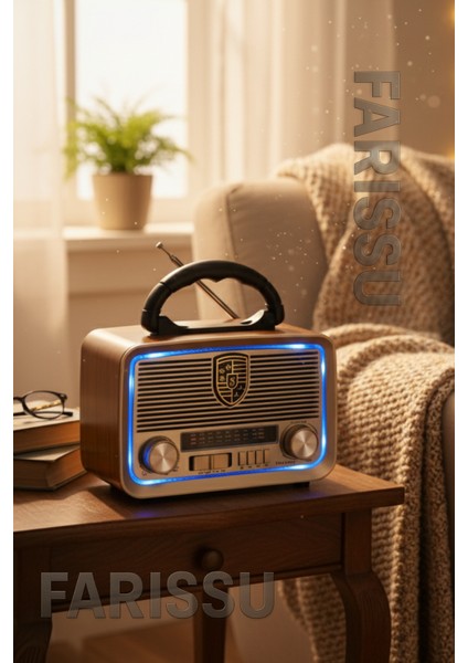 301 Eskitme Nostalji Tasarımlı Bluetoothlu Nostalji Radyo Fm-Sd Kart-Aux modelleri