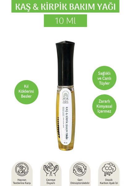 | Kaş&Kirpik Bakım Yağı, Canlandırıcı Etki, %100 Bitkisel Yıpranmış Kirpiklere Özel Selvi Yağlı Bakım Yağı (10ml)