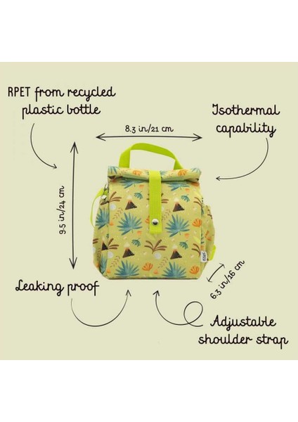 Beslenme Çantası Isı Yalıtımlı - Güçlü Dinozor