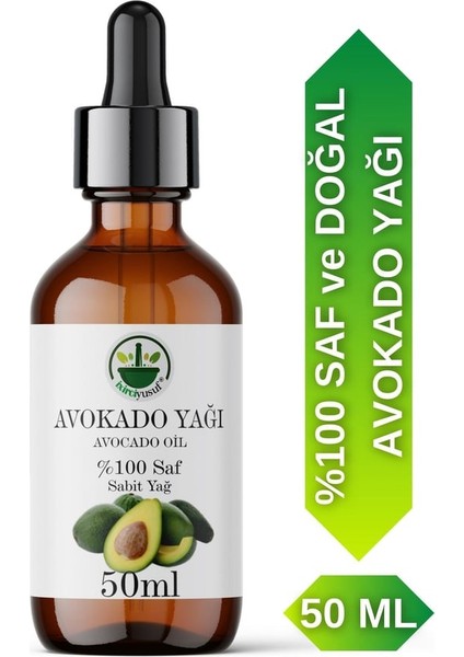Soğuk Sıkım Avokado Yağı %100 Saf ve Doğal (50ML)