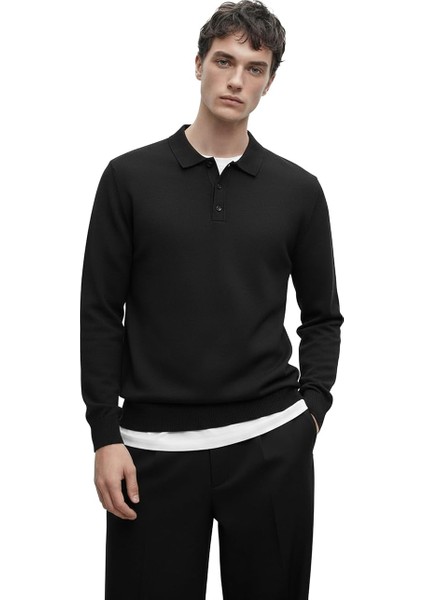 Premium Erkek Polo Yaka Triko Kazak Massimiliano