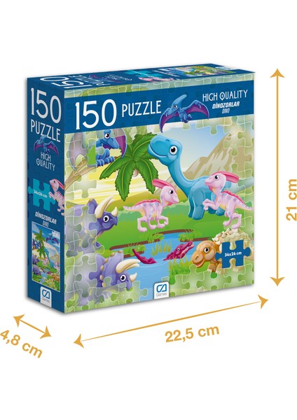 Dinozorlar - 150 Parçalı Puzzle