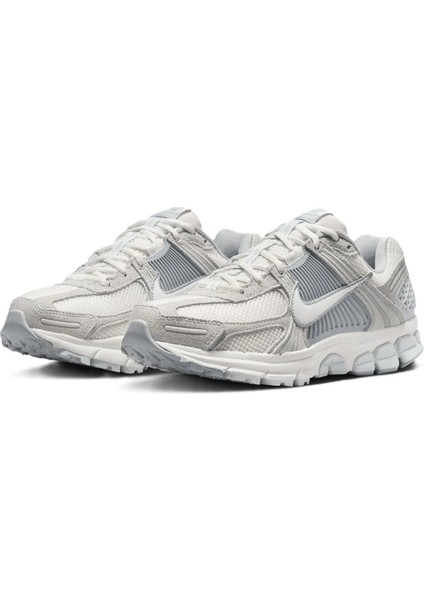 Bowerman Zoom Vomero 5 Leather Womens Sneaker Hakiki Deri Reflektörlü Kadın Günlük Spor Ayakkabı Gri modelleri