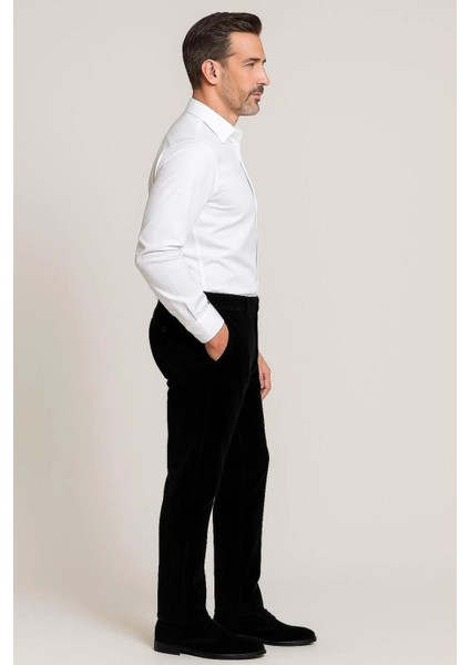 Rahat Kesim Kışlık Içi Polarlı Siyah Erkek Baba Kadife Pantolon fiyatları