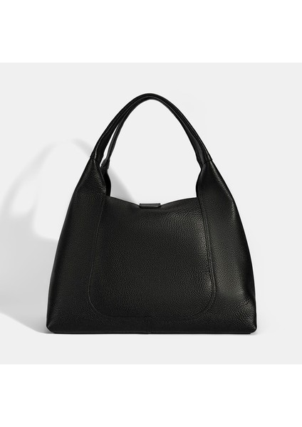 Kadın Siyah Cüzdan Aksesuarlı Deri Omuz Çantası fırsatları
