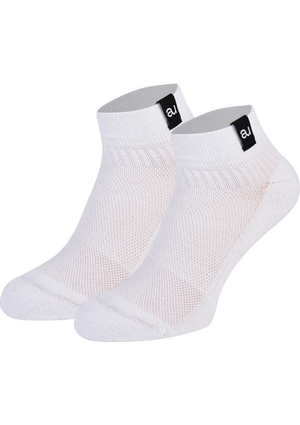 Coolmax Beyaz Yarım Havlu Dikişsiz Unisex Patik Spor Çorabı