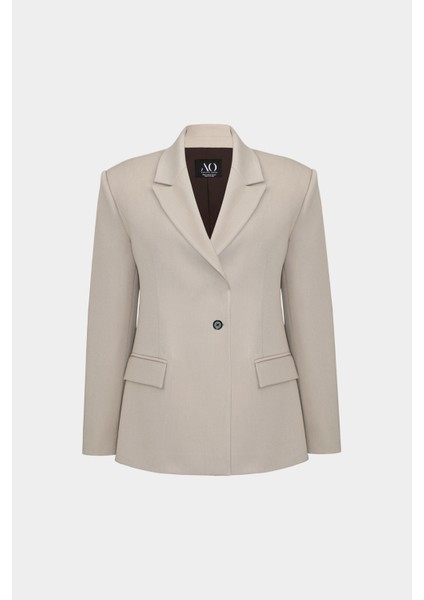 Premium Vento Yandan Düğme Detaylı Dokuma Ceket