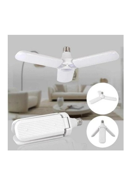 i Beyaz 3 Kollu Katlanabilir Pervane LED Ampul 30 Waat fiyatları