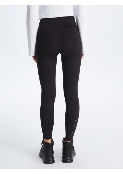 Xsıde Actıve Siyah Kadın Beli Lastikli Düz Spor Tayt indirimleri