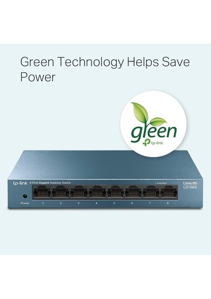 LS108G, 8-Port 10/100/1000 Mbps Gigabit Ethernet Switch, 8 Bağlantı Noktası indirimleri