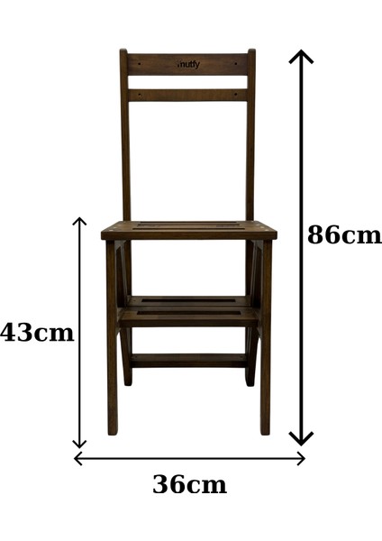 Akrobat Fonksiyonel Sandalye Merdiven – 2’si 1 Arada Tasarım | 110 kg Taşıma Kapasiteli | Dayanıklı