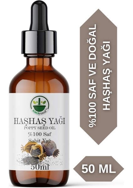 Soğuk Sıkım Haşhaş Yağı %100 Saf ve Doğal (50ML)