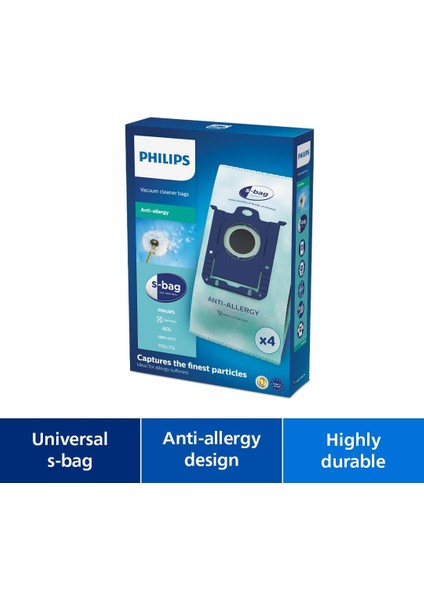 S-Bag® Anti-Alerjik Elektrikli Süpürge Torbası - Evrensel Uyumluluk, Alerji Sorunu Olanlar I fiyatları