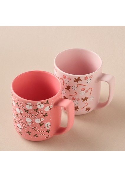 New Year Yılbaşı Gingerbread Soft Touch 2 Kişilik Kupa Seti 470 ml modelleri