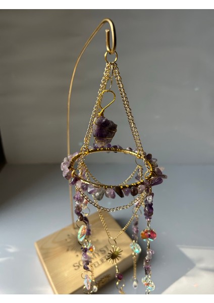 Masaüstü Serisi Ametist Suncatcher - Güneş Tutucu - Güneş Yakalayıcı - El Yapımı fiyatları
