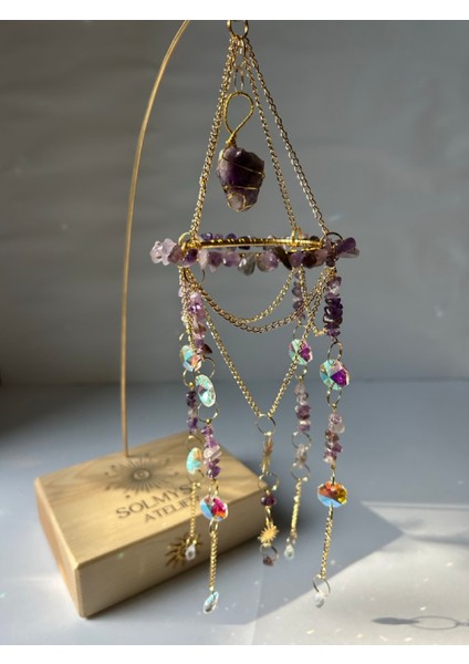 Masaüstü Serisi Ametist Suncatcher - Güneş Tutucu - Güneş Yakalayıcı - El Yapımı modelleri