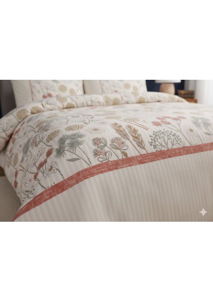 Soffione: %100 Pamuk Çift Kişilik Düğmeli Nevresim Takımı (200X220 Cm) fiyatları