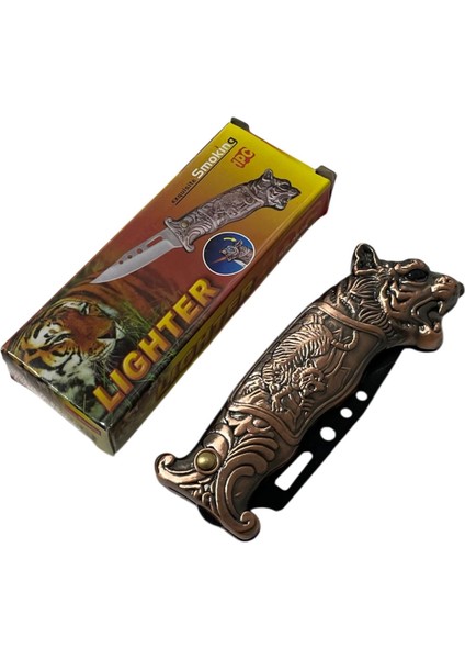 Kaplan Figürlü Çakı Çakmak Modeli fırsatları