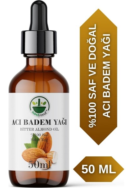 Soğuk Sıkım Acı Badem Yağı %100 Saf ve Doğal (50ML)
