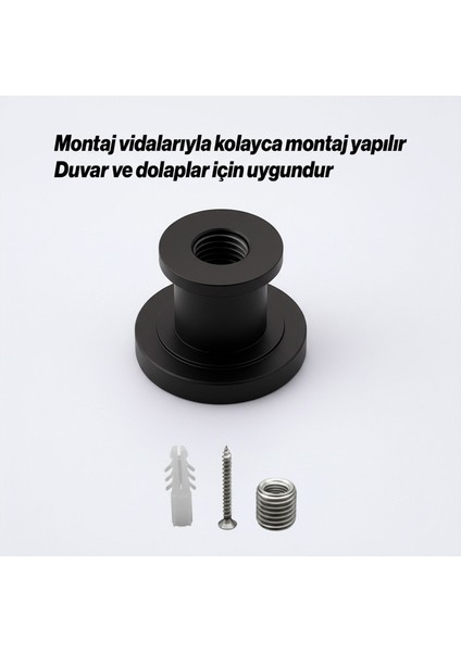 Alex Lüks Askı Mat Siyah Metal Askılık Banyo Mutfak Salon Askısı Şık Tasarım Dayanıklı Kullanım indirimleri