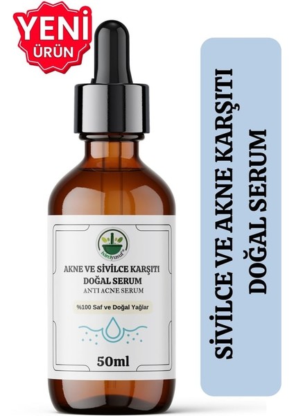 Sivilce ve Akne Karşıtı %100 Doğal Serum 50 ml