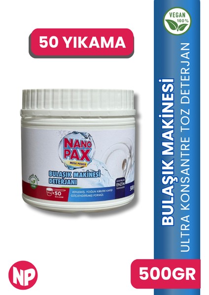 Bulaşık Makinesi Parlatıcılı Toz Deterjan 500 gr