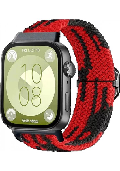 Huawei Fit 4 Star Kordon - Kırmızı-Siyah