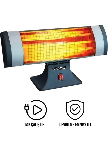 Fervor 1800 Watt Devrilme Emniyetli Tak Çalıştır Masa Altı Elektrikli Soba fiyatları