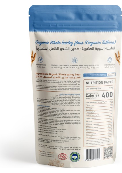 Organik Tam Arpa Unu (Talbina) | 250G fiyatları