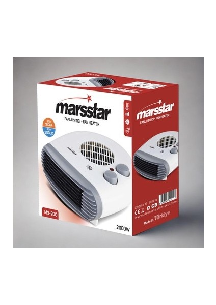 MS-200 2000 W 2 In1 Sıcak - Soğuk Turbo Fanlı Isıtıcı
