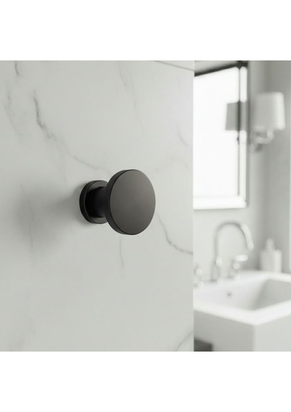 Alex 70 mm Lüks Askı Mat Siyah Metal Askılık Banyo Mutfak Salon Askısı Tasarım Dayanıklı Kullanım modelleri