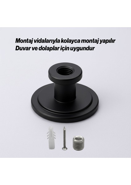 Alex 70 mm Lüks Askı Mat Siyah Metal Askılık Banyo Mutfak Salon Askısı Tasarım Dayanıklı Kullanım indirimleri