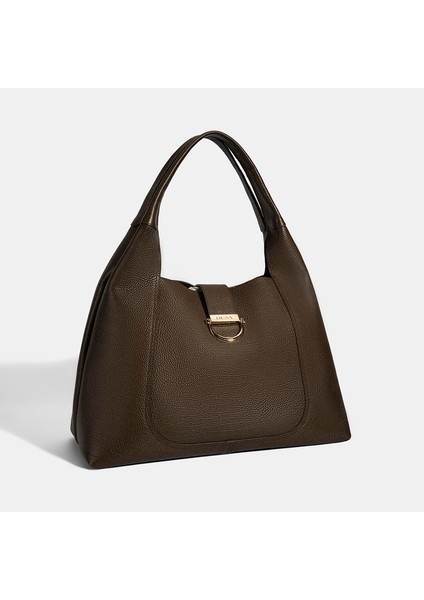 Kadın Acı Kahve Cüzdan Aksesuarlı Deri Omuz Çantası modelleri