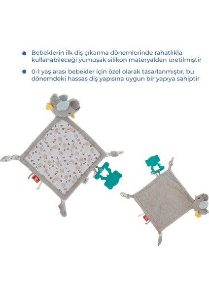 Babyjem 926 Birdy Diş Kaşıyıcılı + Silikon Emzik Hediyeli Uyku Arkadaşım Kahve modelleri