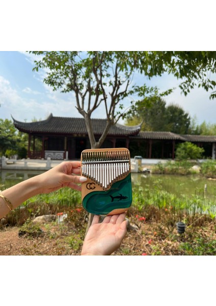 Harika Seri Pro Epoksi Balık Kalimba 21 Telli – Taşıma Çantası, Sticker ve Eğitim Kitapçığı Dahil”