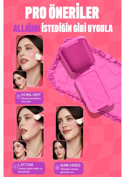 Buttermelt Blush Kremsi Pembe Pudra Allık - 04 U Know Butta & Maybelline Tattoo Gel Pencil Orange Flash