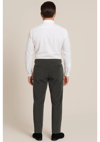 Rahat Kesim Kışlık Içi Polarlı Gri Erkek Kadife Baba Pantolon modelleri