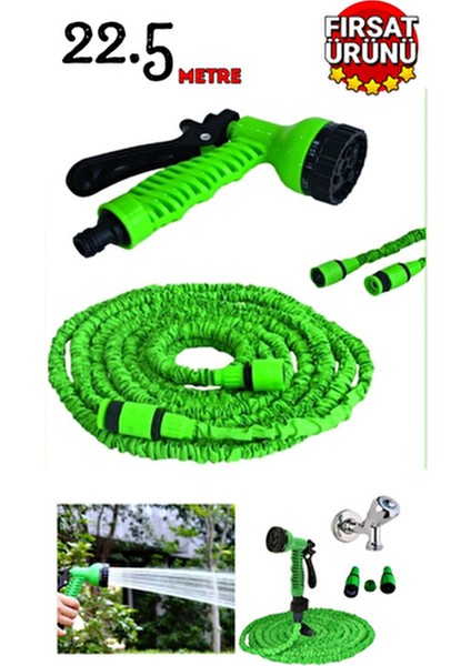 Uzayan Hortum 22.5 Metre Hafif ve Taşınabilir Bahçe Kullanımı İçin Uygun indirimleri
