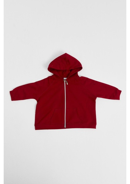 Çocuk Sweat Hırka Bordo