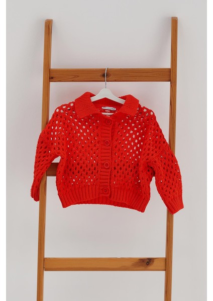 Çocuk Triko Hırka Oranj