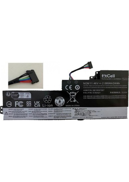 Lenovo SB10K97576 01AV419 Notebook Batarya - Pil