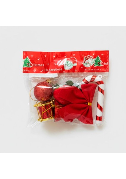 Yılbaşı Ağacı Süsü Karışık Küçük Boy 6 Parça (2308002)