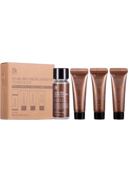 Snailbee 4-Piece Planning Set (Toner 20ML + Essence 12G + Lotion 12G + Steam Cream 12G)